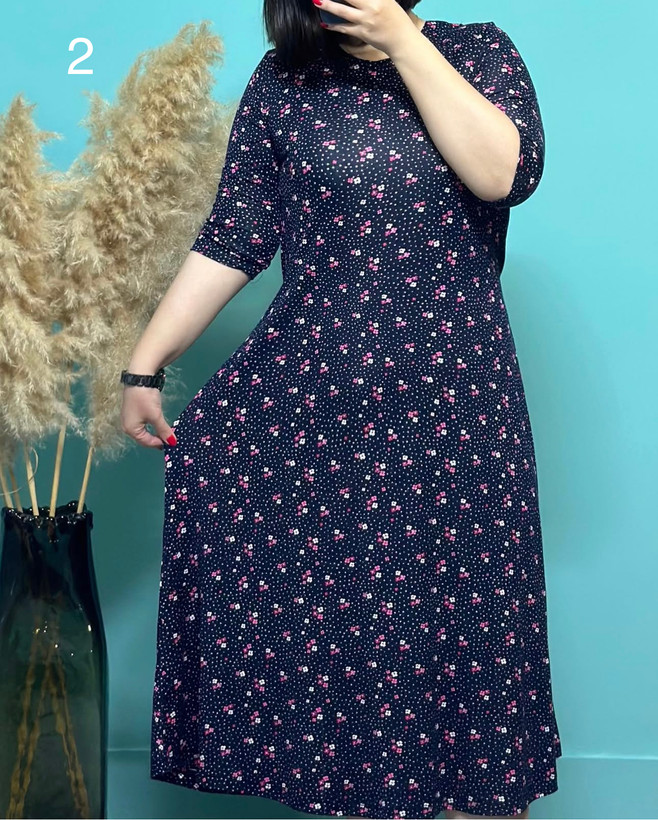 پیراهن طرحدار آستین سه ربع کد ۱۰۹